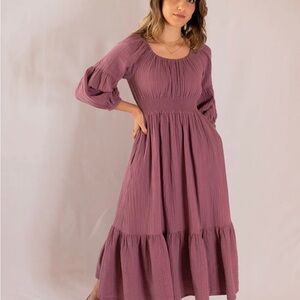 Emme Mama Dress 100% Cotton Maternity Nursing Breastfeeding